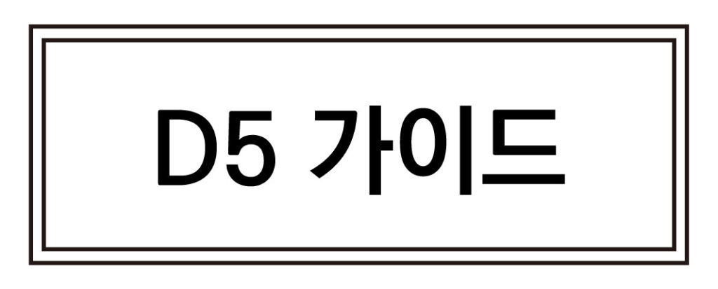 D5 가이드